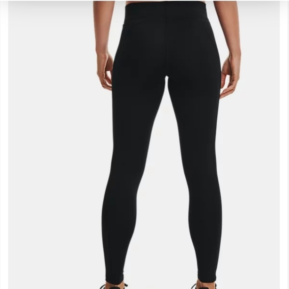 UA Under Armour cozy leggings blue stripe small hidden pocket size small - Picture 3 of 9